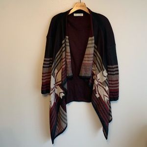 Magnolia South Aztec Print Kimono Poncho Wrap